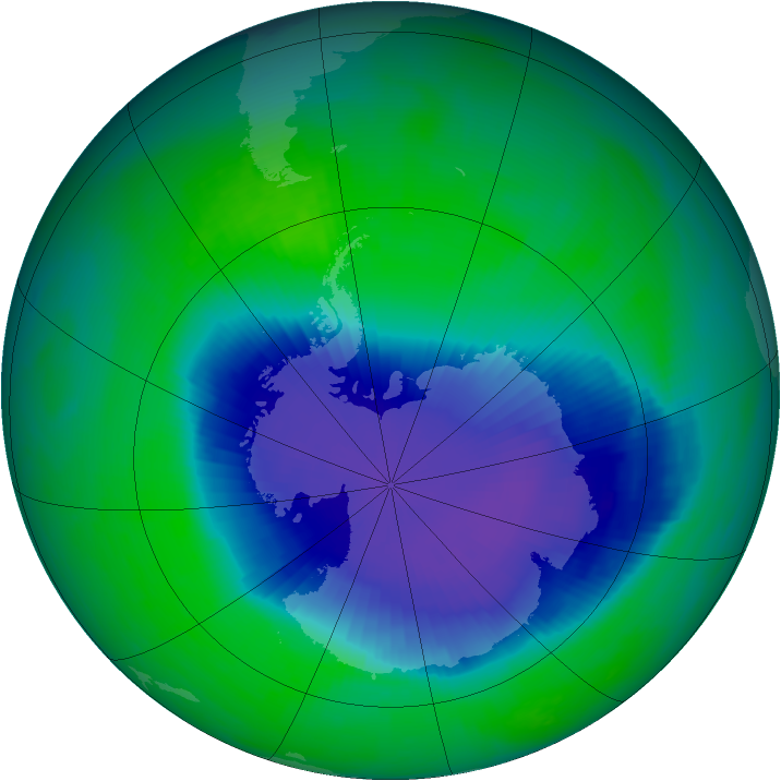 Ozone Map 1998-11-22